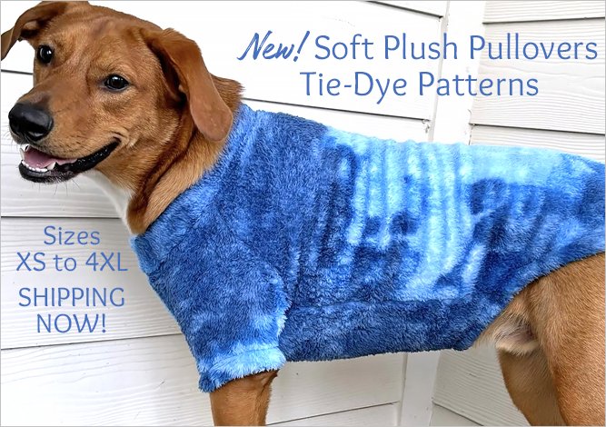 Doggie Design New Tie-Dye Soft Plush Pullovers