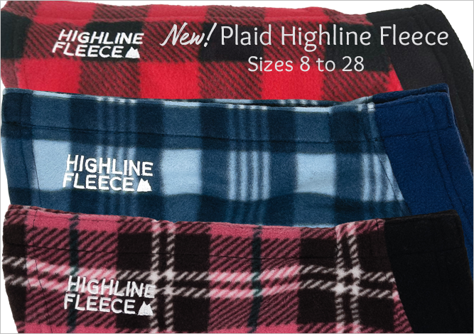 Doggie Design Highline Fleece New Plaid Patterns