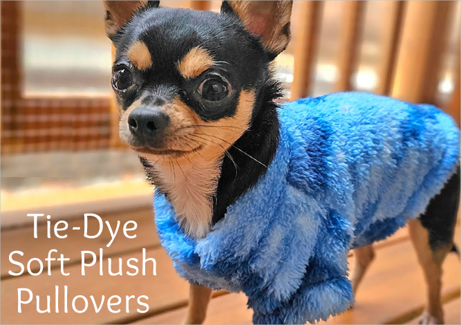 Doggie Design New Tie-Dye Soft Plush Pullovers