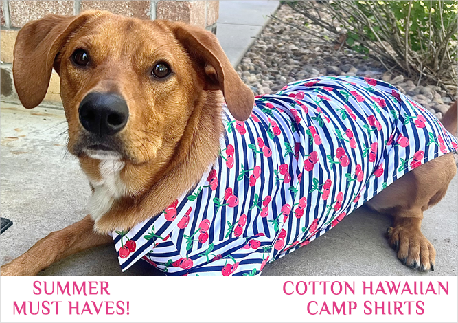 Doggie Design Hawaiian Camp Shirts